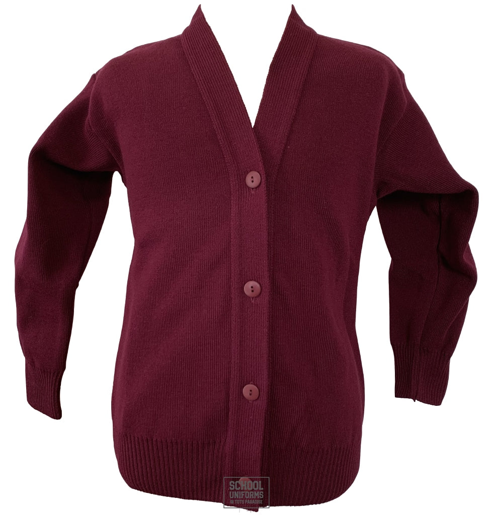 Burgundy 2024 cardigan school